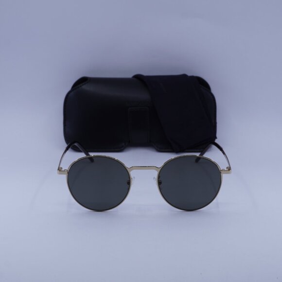 Saint Laurent SL250 SLIM 003 Round Sunglasses - Gold/Grey - Picture 3 of 11